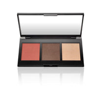 Thumbnail for LAURA GELLER NEW YORK Multitasking Eye Lip Cheek Palette Cream to Powder Trio, Nudes