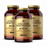 Thumbnail for Solgar Calcium Magnesium Plus Boron - 250 Tablets, Pack of 3 - Non-GMO, Vegan, Gluten Free, Dairy Free, Kosher - 249 Total Servings