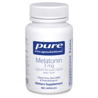 Thumbnail for Pure Encapsulations Melatonin 3 mg - Antioxidant Supplement to Support Natural Sleeping & Relief of Occasional Sleeplessness - for Natural Sleep Support* - 180 Capsules