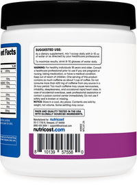 Thumbnail for Nutricost Creatine + Energy 30 Servings (Grape Flavored) - 5,000mg Creatine Monohydrate + 350mg Energy Complex Per Serving