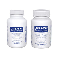 Thumbnail for Pure Encapsulations Magnesium (Glycinate) Supplement (90 Capsules) & Vitamin D3 & K2 Supplement (120 Capsules) - Supports Cardiovascular, Musculoskeletal & Neurocognitive Health - Gluten-Free, Non-GMO
