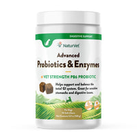 Thumbnail for NaturVet Advanced Probiotics & Enzymes, PB6 Dog Soft Chews to Help Sensitive Stomachs and Digestive Issues, Hickory Smoked Bacon Flavored Pet Supplement for Dogs Over 6 Weeks, 70 Count Jar