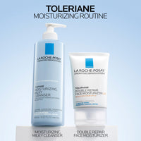 Thumbnail for La Roche-Posay Toleriane Moisturizing Milky Cleanser, Gentle Face Cleanser with Glycerin for Dry, Sensitive & Allergy-Prone Skin, Face Wash for Hydration, Makeup Remover Cleanser, 13.5fl oz