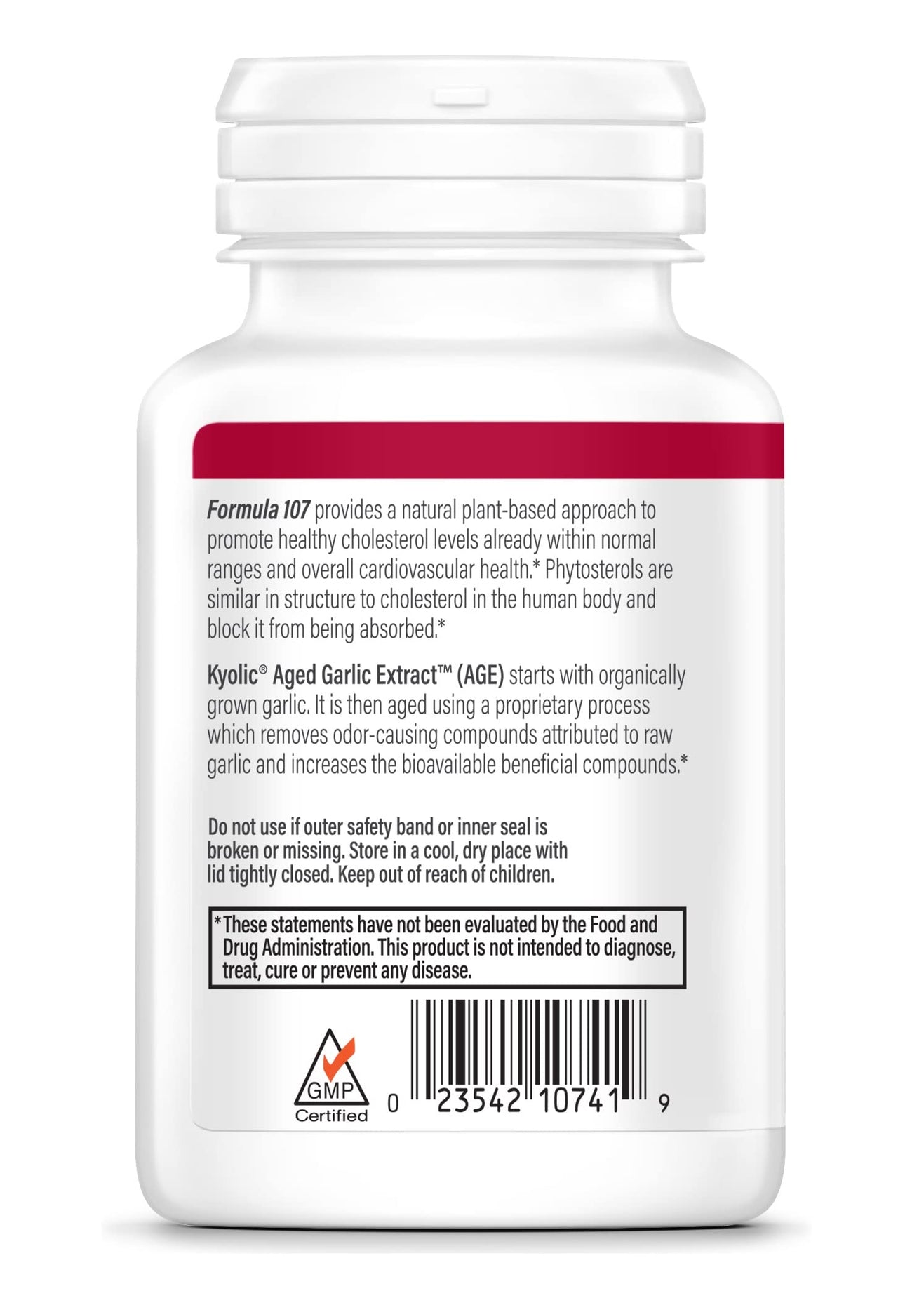 Kyolic Aged Garlic Extract Formula 107, 80 Capsules