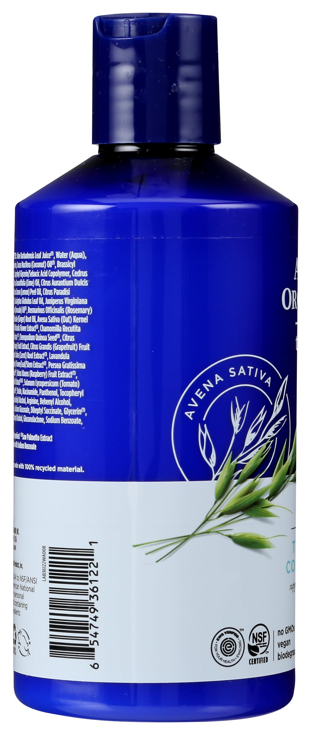 Avalon Organics Therapy Biotin B-Complex Thickening Conditioner, For an Energized Scalp and Thicker, Fuller-Looking Hair, 14 Fluid Ounces