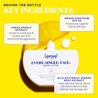 Thumbnail for Supergoop! Every. Single. Face. Watery Lotion - 1.7 fl oz - Broad Spectrum SPF 50 PA++++ Sunscreen Lotion - Water & Sweat Resistant - All Skin Types