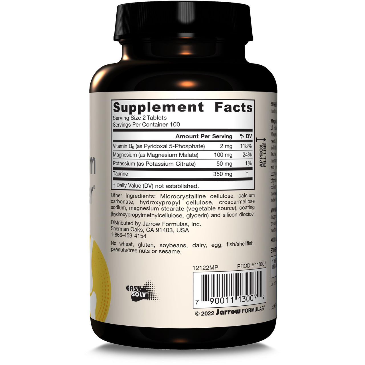 Jarrow Formulas Magnesium Optimizer - 200 Tablets - Supports Bone Health & Muscle Function - Exercise & Endurance Benefits - Includes Taurine, P5P & Vitamin B6 - 100 Servings