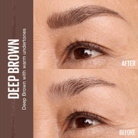Thumbnail for Maybelline Express Brow Ultra Slim Eyebrow Makeup, Brow Pencil with Precision Tip and Spoolie for Defined Eyebrows, Deep Brown, 1 Count