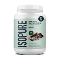 Thumbnail for Isopure Plant-Based Protein Powder, Lactose Free, Gluten Free, With Iron, Chocolate, 20g Plant Protein Per Serving, 1.37 Lbs, 20 Servings