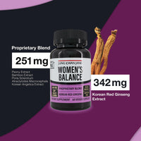 Thumbnail for JUNG KWAN JANG Women's Balance with Korean Red Ginseng for Energy Level, Digestive System, and Cognitive Health Supplement, 60 Capsules