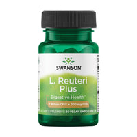 Thumbnail for Swanson L. Reuteri Probiotic Plus w/L. Rhamnosus L. Acidophilus & FOS Prebiotic Digestive Support - Promotes Gut Health w/ 7 Billion CFU per Capsule - (30 Veggie Capsules)