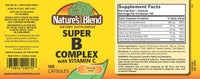 Thumbnail for Nature's Blend Super B with C 100 Capsules