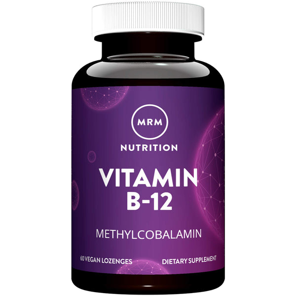 MRM Nutrition Vitamin B‑12 with Folic Acid 2000 mcg - For Women & Men - Methylcobalamin B12 Lozenges for Cellular Energy & Nervous System Support, Enhanced Absorption, Vegan, Non GMO - 60 Servings