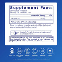 Thumbnail for Pure Encapsulations CoQ10 120 mg - Coenzyme Q10 Supplement for Heart Health, Energy, Antioxidants, Brain & Memory Health - Cellular Health, Cognition & Cardiovascular Support* - 120 Capsules