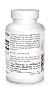 Thumbnail for Source Naturals L-Citrulline - Supports Exercise Recovery, Energy and Detoxification*, 500 mg - 120 Capsules