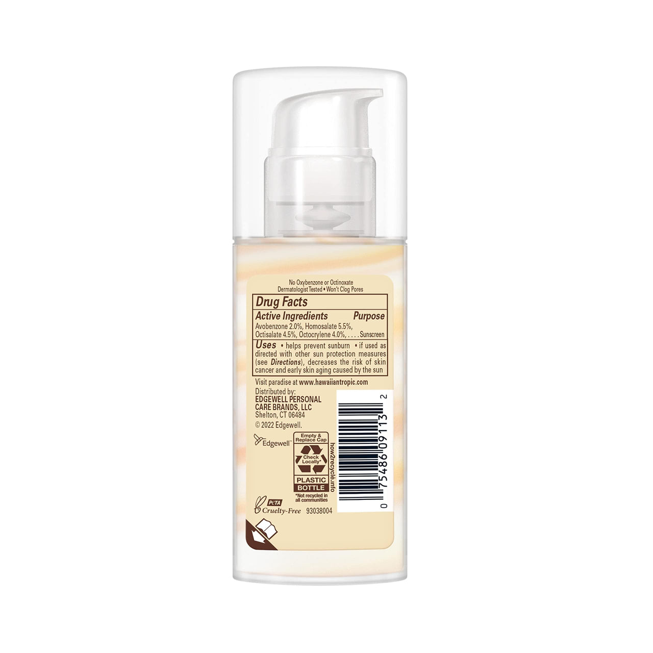 Hawaiian Tropic Weightless Hydration Clear Spray Sunscreen SPF 15 Twin Pack 6oz Each + Face Sunscreen Lotion SPF 30 Travel Size 1.7oz