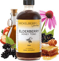 Thumbnail for Mickelberry Gardens Elderberry Honey Tonic, Sambucus Syrup, Black Elderberry - Immune Support for Adults and Kids (4 Ounces)