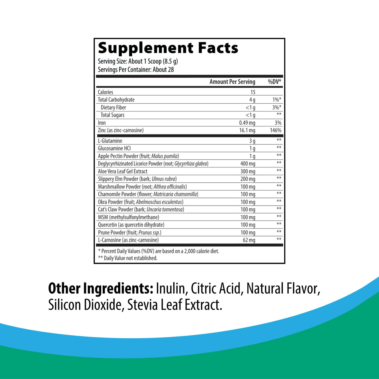 Rootcology by Dr. Izabella Wentz | Gut R&R | Support Gastrointestinal Function and Regularity with Zinc, Licorice, Aloe Vera, and Slippery Elm Extract | Southern Peach Flavor | 238g 28 Servings