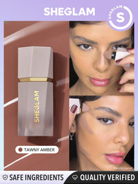 Thumbnail for SHEGLAM Sun Sculpt Cool Toned Liquid Contour Stick Long Lasting Cream Bronzer Makeup - Tawny Amber