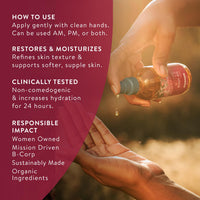 Thumbnail for Badger Rose Body Oil, 100% Organic Rose Scented Body Oil, All Natural Body Moisturizer, Organic Jojoba & Rose Oils Soothe Dry Skin, 4 fl oz Glass Bottle