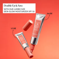Thumbnail for Naturium Dew-Glow Moisturizer SPF 50 PA++++ Jumbo, Daily Moisturizing Sunscreen & Face Primer, Skin Protector with Dewy Finish, 3.4 oz
