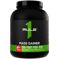 Thumbnail for Rule 1 Proteins Mass Gainer - High-Calorie Weight Gain Formula with 1,220+ Calories, 250g+ Complex Carb Blend, 40g All-Whey Protein Per Serving (8 Servings, Strawberries & Crème)