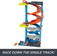Thumbnail for Hot Wheels City Transforming Race Tower & 1 Toy Car