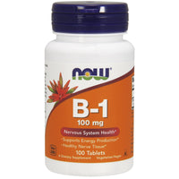 Thumbnail for NOW Vitamin B-1 (thiamine) 100mg, 100 Tablets (Pack of 4)