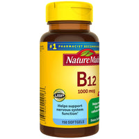 Thumbnail for Vitamin B12 1000 mcg Softgels, 150 Count Value Size