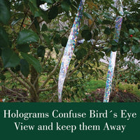 Thumbnail for Dalen Holographic Scare Reflective Tape – Bird Deterrent Tape with Metallic Noise Feature, Broad Application and Easy to Use Bird Scare Ribbon (3/4