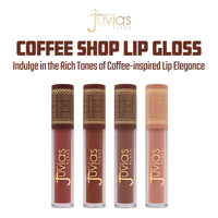 Thumbnail for Juvia's Place Coffee Shop Lip Gloss - Mochaccino - Hydrating Butter Lip Gloss for Women, Long-Lasting Shine, Moisturizing Glass-like Finish, Plumping Non-sticky, Suitable for every vibe