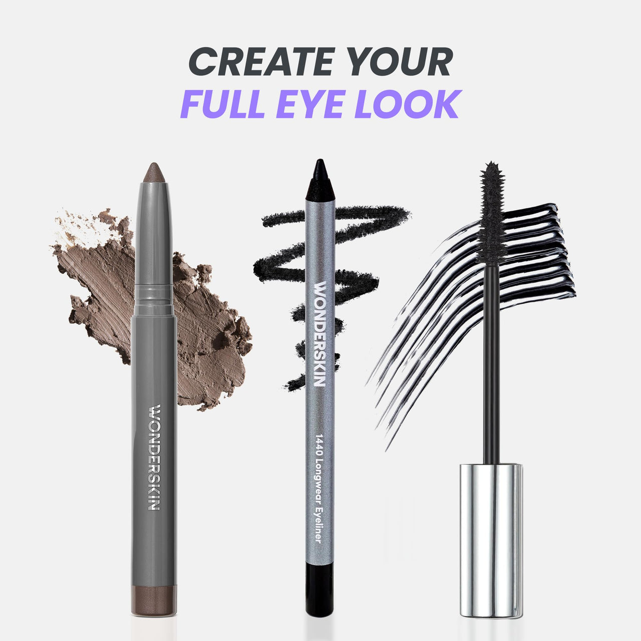 Wonderskin IYKYK Eyeshadow Stick - Longwear Eye Shadow Sticks, Budge-Proof and Waterproof Matte Eyeshadow Stick with Built-in Sharpener (Mink)