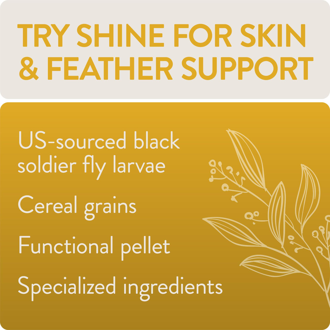 FLOCKLEADER Shine, Functional Poultry Treats for Skin and Feather Support, 3.5 lb