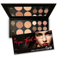 Thumbnail for Rude Cosmetics In Your Face 3-in-1 Palette Makeup Women 0.84 oz