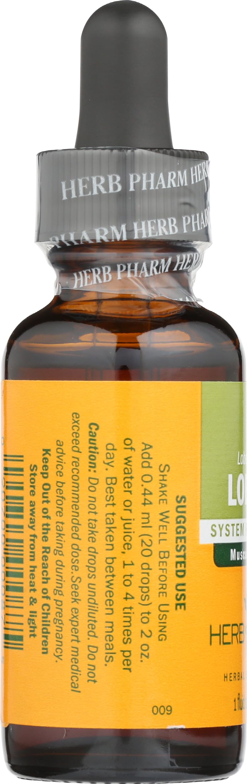 Herb Pharm Certified Organic Lobelia Liquid Extract for Musculoskeletal System Support - 1 Ounce (DLOBEL01)