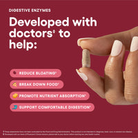 Thumbnail for Physician's CHOICE Digestive Enzymes for Bloating & Digestion - Fast-Acting 16 Enzyme Formula with Organic Prebiotics & Probiotics for Gut & Digestive Health - Meal Time Discomfort Relief - 30 CT