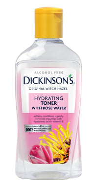 Thumbnail for Dickinson's Enhanced Witch Hazel Hydrating Toner with Rosewater, Alcohol Free, 98% Natural Formula, 16 Fl Oz (Pack of 1)