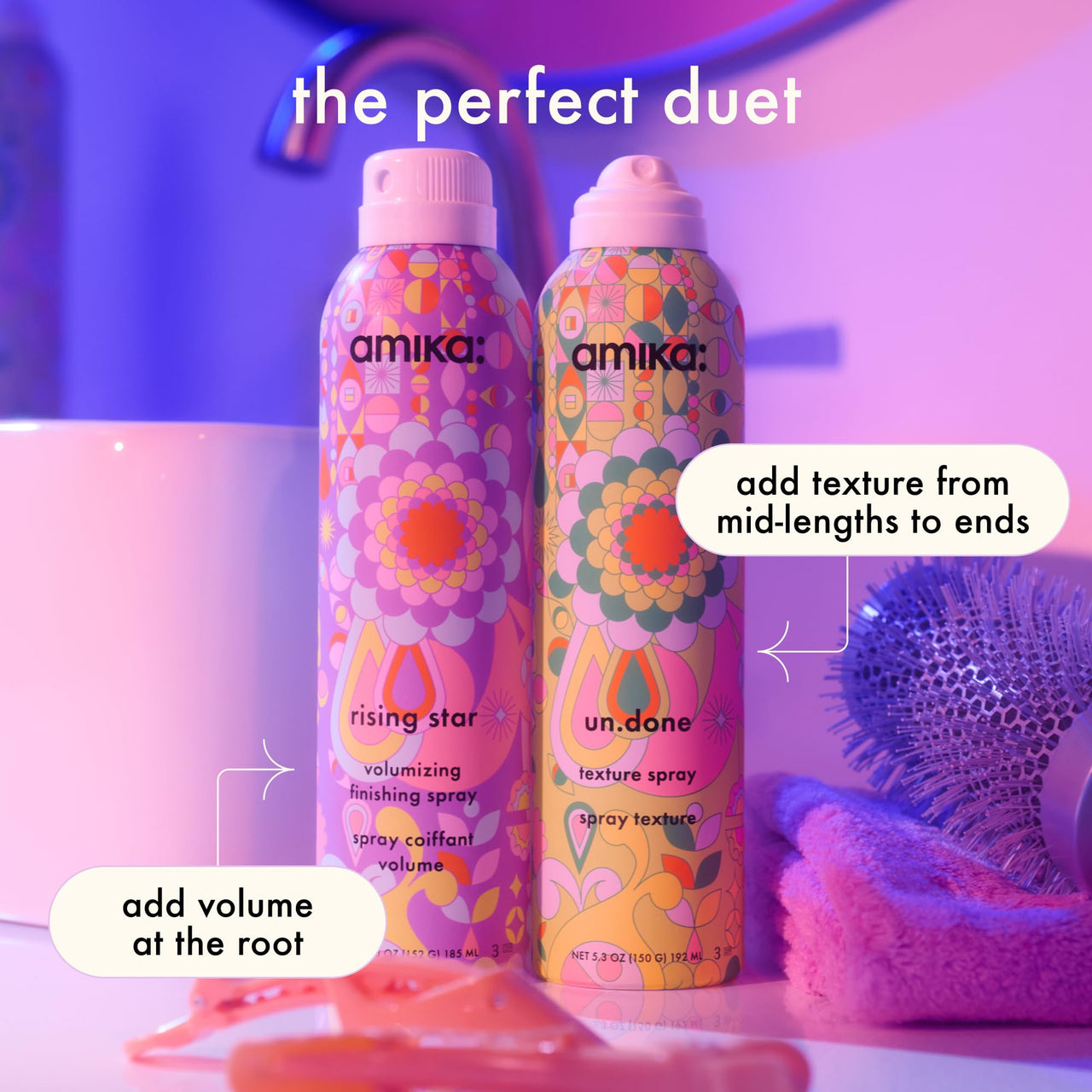 Amika rising star volumizing finishing spray, 5.3oz