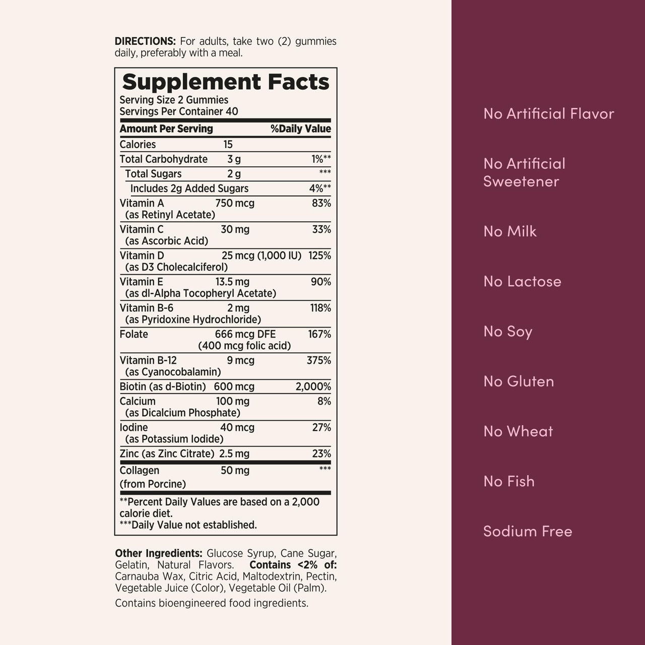 Nature's Bounty Optimal Solutions Women's Multivitamin, Immune and Cellular Energy Support, Bone Health, Raspberry Flavor, 80 Gummies, 40 Total Servings