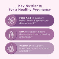 Thumbnail for Centrum Prenatal Multivitamin Gummies with DHA and Folic Acid, Mixed Berry and Orange Flavors - 60 Count, 30 Day Supply