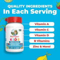 Thumbnail for MARYRUTH'S Kids Vitamins | Multi | Sugar Free | 2 Month Supply | Kids Multivitamin Gummies for Ages 2+ | Vegan | Only 1 Gummy a Day | 60 Count