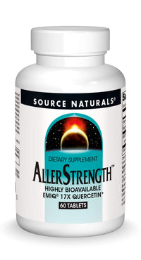 Thumbnail for Source Naturals AllerStrength Fast-Acting Seasonal Immune Support - Highly Bioavailable Quercetin* - 60 Tablets