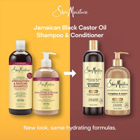 Thumbnail for Shea Moisture Jamaican Black Castor Oil Clarifying Shampoo & Conditioner - Strengthen & Restore Sulfate-Free Shampoo & Conditioner Set with Shea Butter, ACV, and Peppermint Oil for Hair (2 Piece Set)