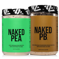 Thumbnail for NAKED Pea Protein Isolate (15 Servings) PB Powdered Peanut Butter 1.5LB (45 Servings) – Plant-Based; Vegan; Bulk; Non-GMO; Gluten Free; Soy Free
