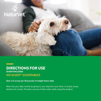 Thumbnail for NaturVet Scoopables No Scoot For Dog Bite - Anal Gland Support For Dogs - Supports Normal Bowel Function - Chewable Stool & Bowel Health Pet Supplement - Pumpkin, Psyllium Husk, & Beet Pulp | 11oz Bag