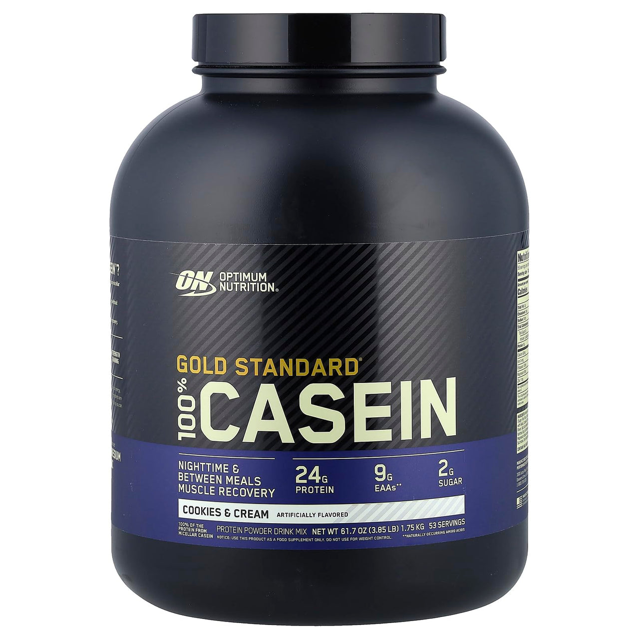 Optimum Nutrition 100% Casein,Cookies & CRM, 4.0 LB