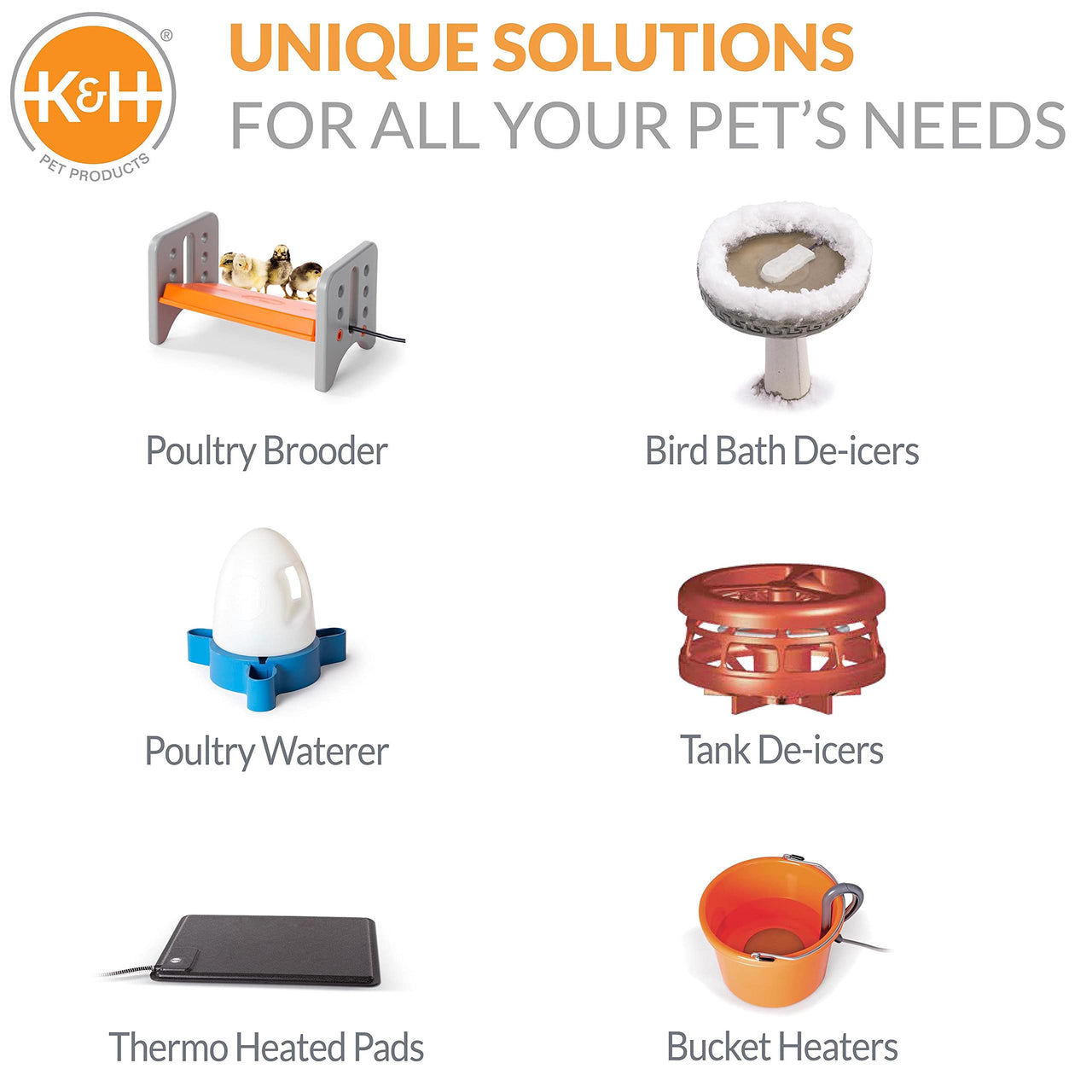 K&H Pet Products 80-Watt Universal Deicer, Chicken Water Heater 3 X 15.5 Inches