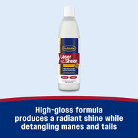 Thumbnail for Farnam Laser Sheen Dazzling Shine and Detangler Concentrate for Horses, Repels Dirt and Stains, Makes 1 Gallon of Spray, 12 fluid ounces