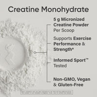 Thumbnail for Sports Research® Creatine Monohydrate - Gain Lean Muscle, Improve Performance and Strength and Support Workout Recovery* - 5 g Micronized Creatine, Blue Raspberry Flavor - 25 Servings