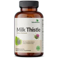 Thumbnail for Futurebiotics Milk Thistle Silymarin Marianum & Dandelion Extract Liver Health Support, Antioxidant Support, Detox, 120 Capsules